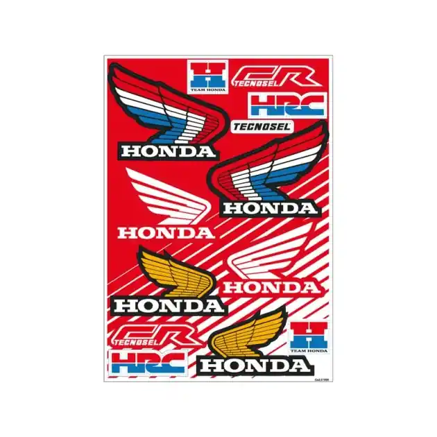 Výhodná cena | Sada nálepek Honda Retro červená