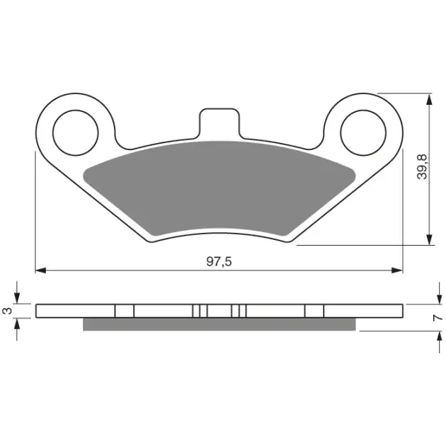 Brake plates Goldfren 284 K1 - Nově k dispozici