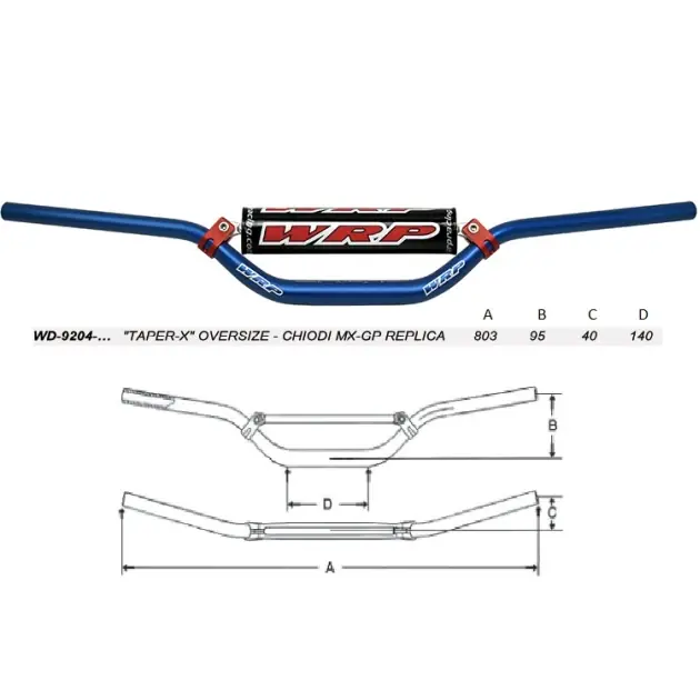 Řídítka WRP TAPER-X 28,6 mm – MX-GP Chiodi 06 Replica - - Prémiová kvalita