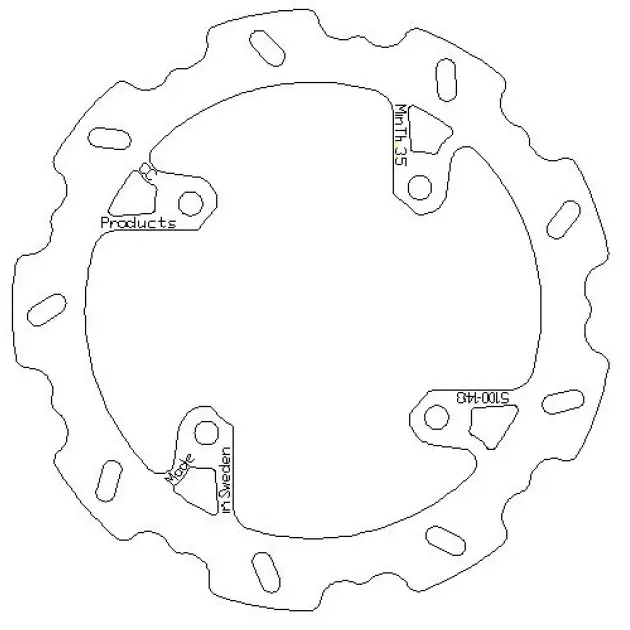 Vysoká kvalita | rear brake disc fits on Beta RR 13-