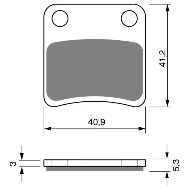 Žádaný produkt - brake pads GOLDFREN 303 AD