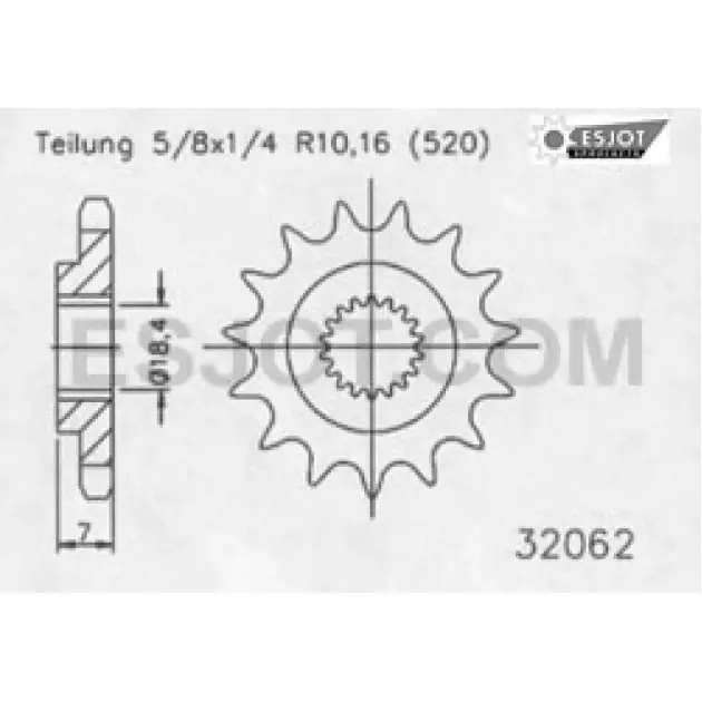 pinion fits onesjot fits onRM125 RMZ250 07-12 12 | Speciální nabídka