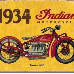 1934 Indian New - plechová cedule, 40x32 cm HZmoto - vše pro motorkáře a jejich stroje | Super nabídka