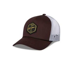 Právě v prodeji | kšiltovka HEXEON TRUCKER, ALPINESTARS (hnědá/bílá)