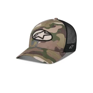 kšiltovka OBLIQUE CAMO TRUCKER, ALPINESTARS (zelená camo/černá) - Nový produkt