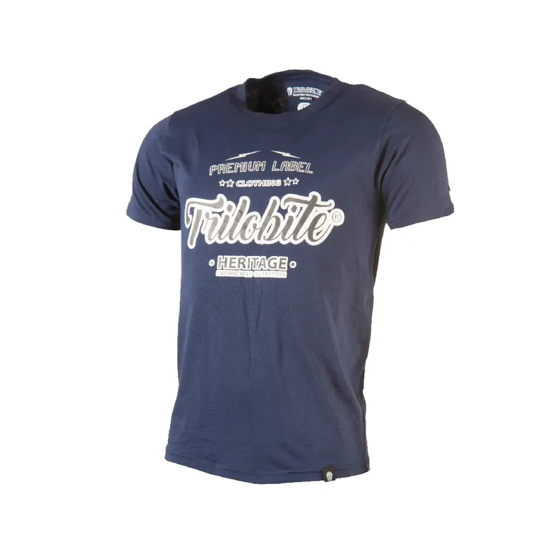 Čerstvá novinka - Tričko Trilobite 1831 Heritage mens blue, vel. M