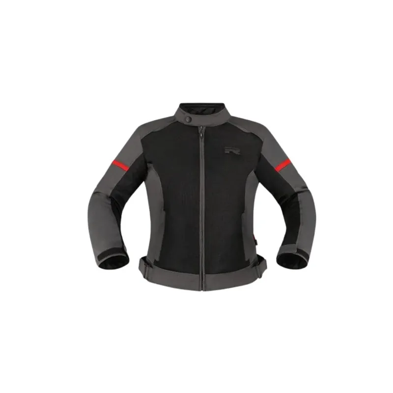 Dámská moto bunda RICHA AUYAN WP šedo/červená - Snadné objednání