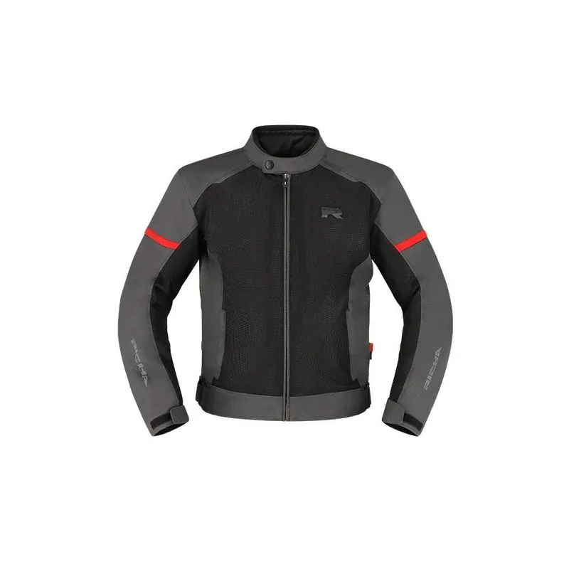 Moto bunda RICHA AUYAN WP šedo/červená - Skvělé hodnocení