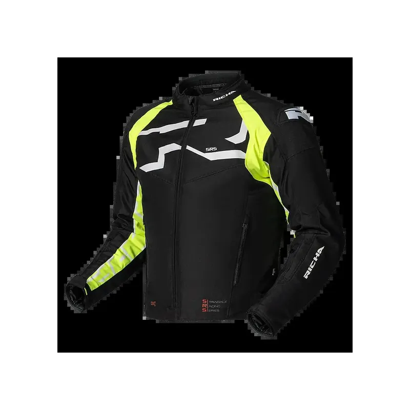 Moto bunda RICHA STRADALE TEX WP černo/fluo žlutá - Už jen pár kusů