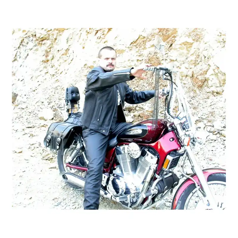 Premium - Kožená bunda BIKERS MODE F - N