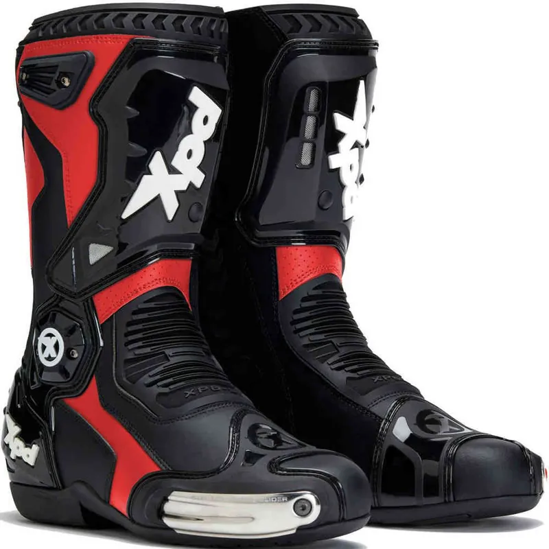 Moto boty XPD XP6-S černo/červené | Zlevněno