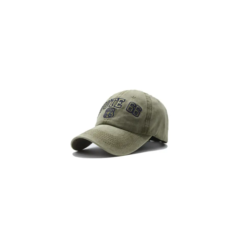Kšiltovka Route 66 Logo snapback green - Poslední kusy