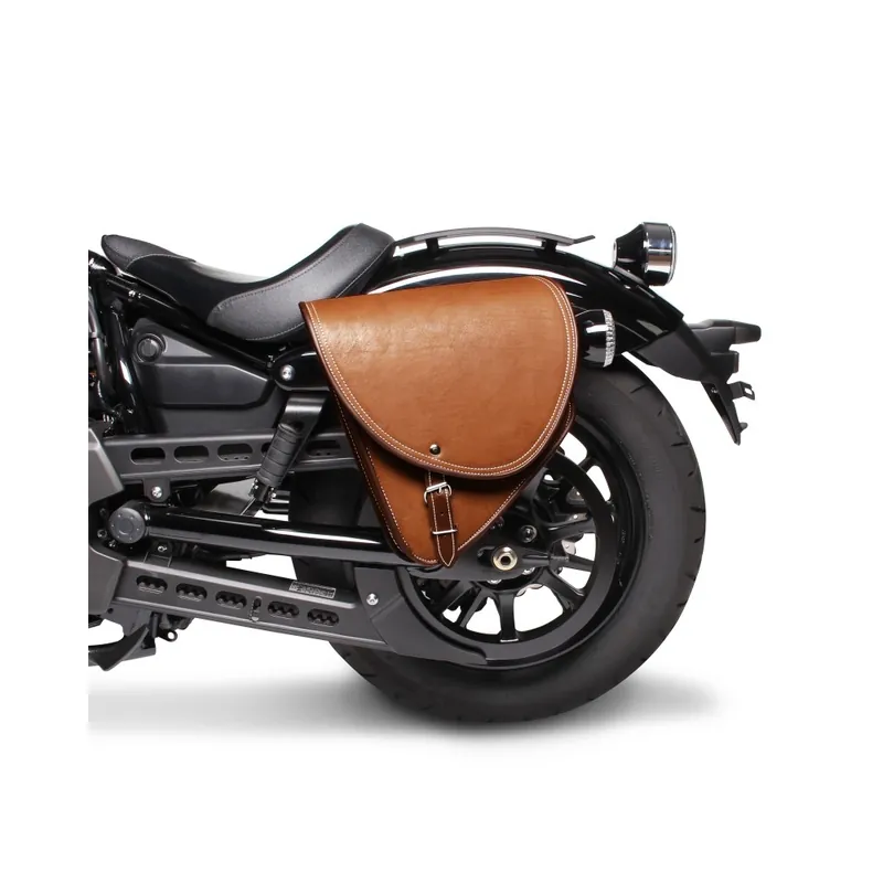 Moto brašna chopper Indiana hnědá 10L, levá - Snadné vrácení