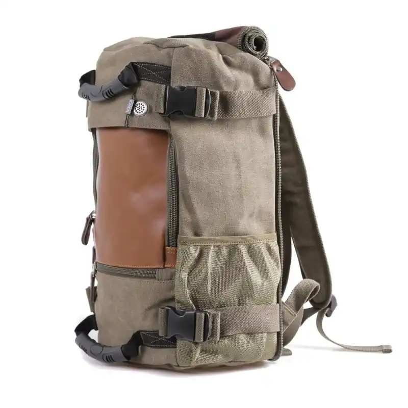 Textilní vintage batoh/ tailbag Desert retro zelený, 28L | Prodejní hit