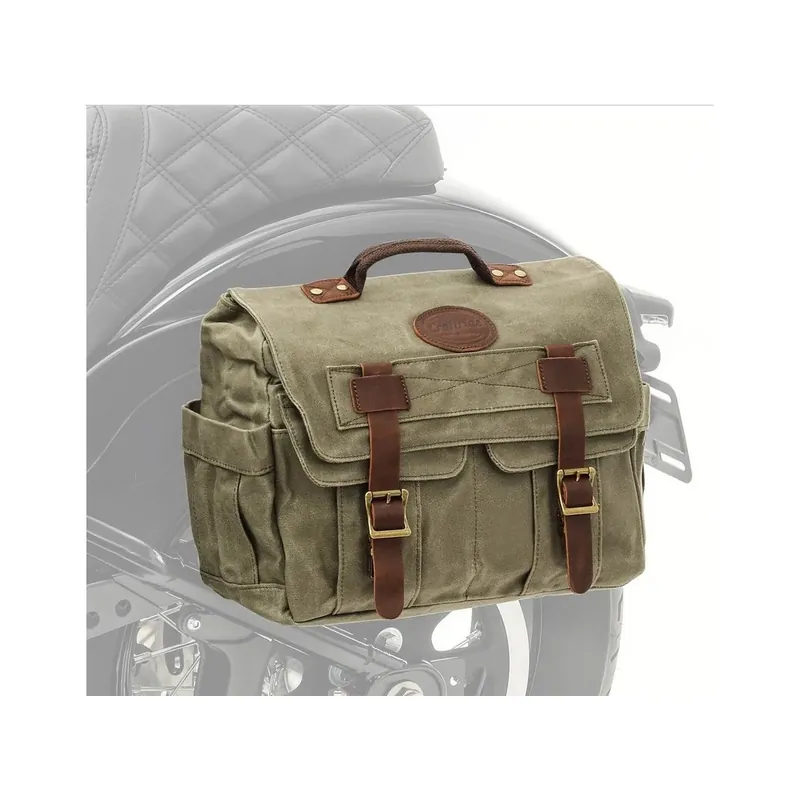 Oblíbený u zákazníků | Boční retro brašny Army green