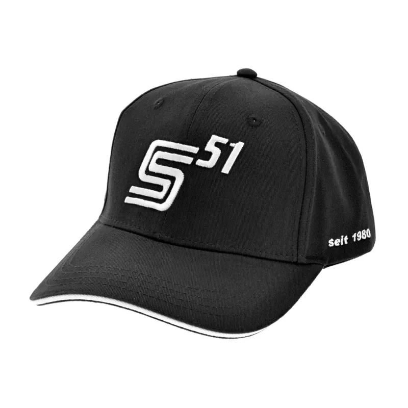 Kšiltovka (zahnutý kšilt), černá - logo S51 - Bezpečný nákup