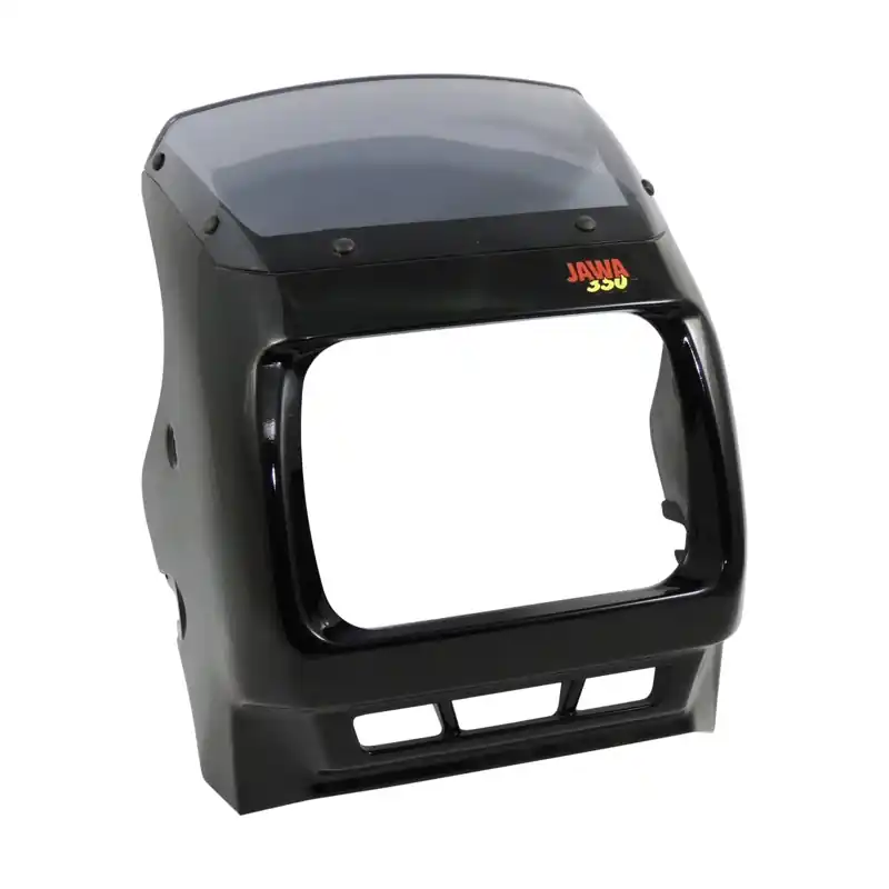 Snížená cena | Maska přední lampy, komplet ČERNÁ - JAWA 350 640