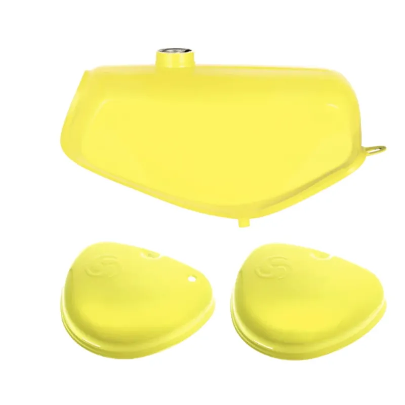 Nádrž se zaoblenými víky (sada), ŽLUTÁ (MZA) - Simson S50, S51, S70 Electronic - Super cena