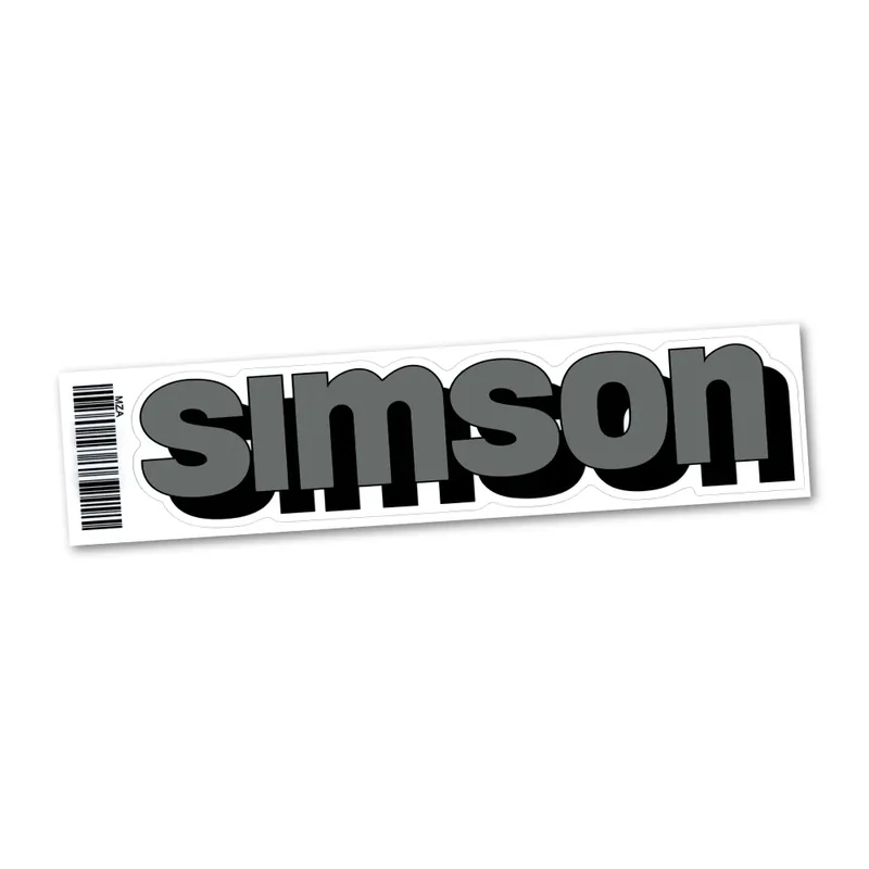 Snadný nákup | Nálepka nádrže (21cm), STŘÍBRNÁ (MZA) - Simson