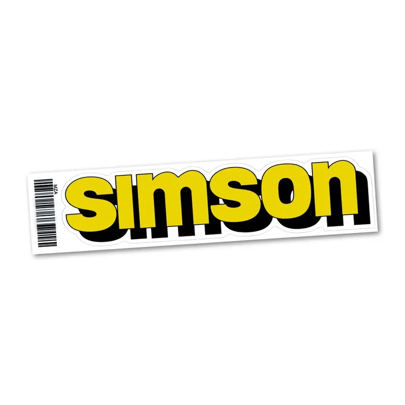 Nálepka nádrže (21cm), ŽLUTÁ (MZA) - Simson - Bestseller
