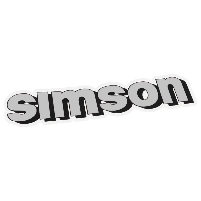 Nálepka nádrže, STŘÍBRNÁ - Simson | Ušetřete nyní
