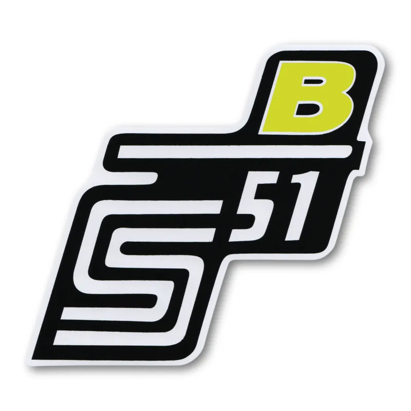 Nálepka schránky "B", ŽLUTÁ - Simson S51 | Rychlé odeslání
