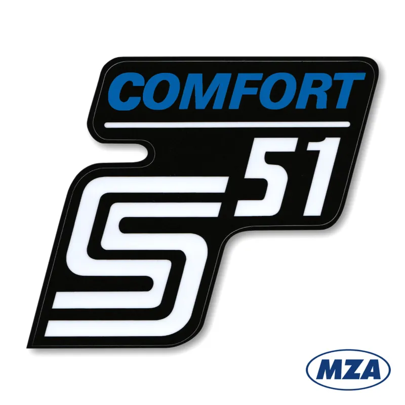 Nabídka | Nálepka schránky "COMFORT", MODRÁ (MZA) - Simson S51