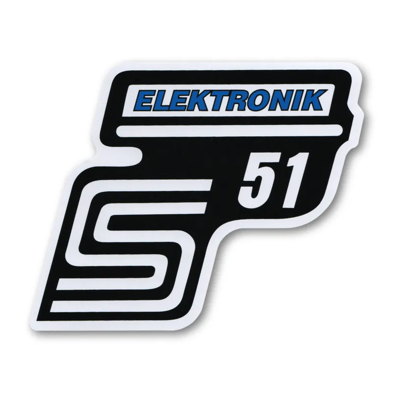 Nálepka schránky "ELECTRONIC", MODRÁ - Simson S51 - Oblíbený produkt