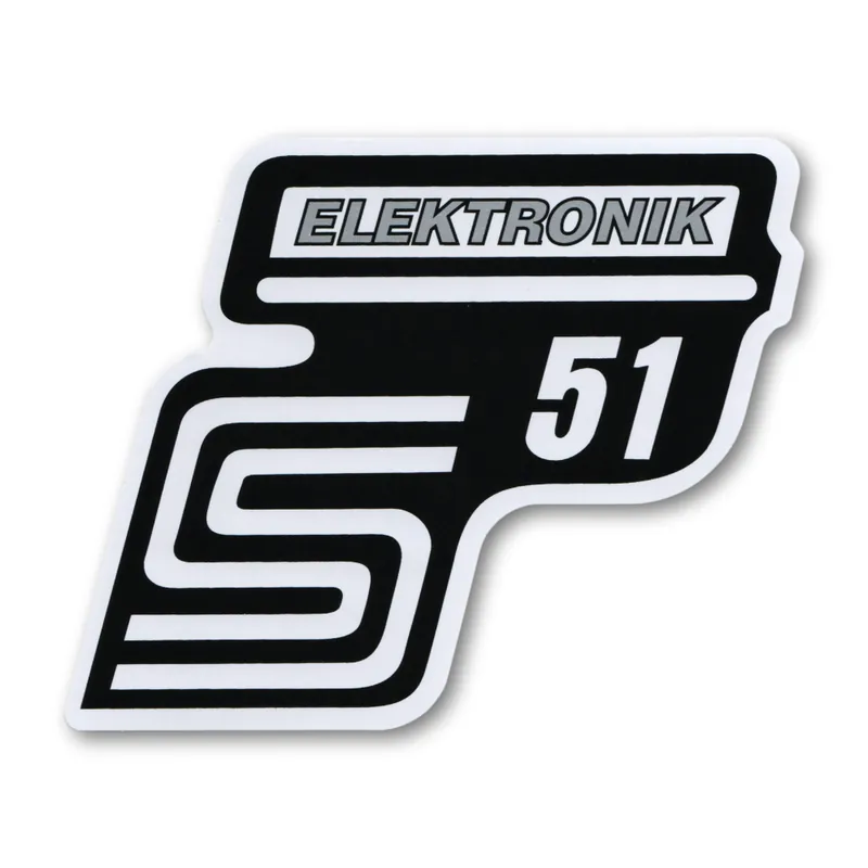 Objednejte dnes | Nálepka schránky "ELECTRONIC", STŘÍBRNÁ - Simson S51
