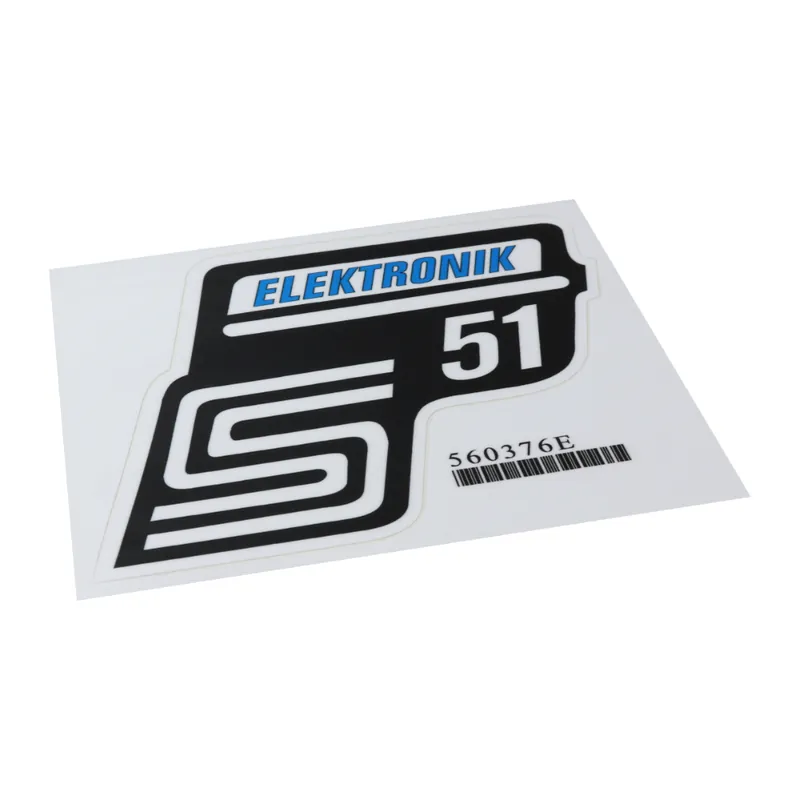 Snadný nákup | Nálepka schránky ELEKTRONIK, MODRÁ - Simson S51