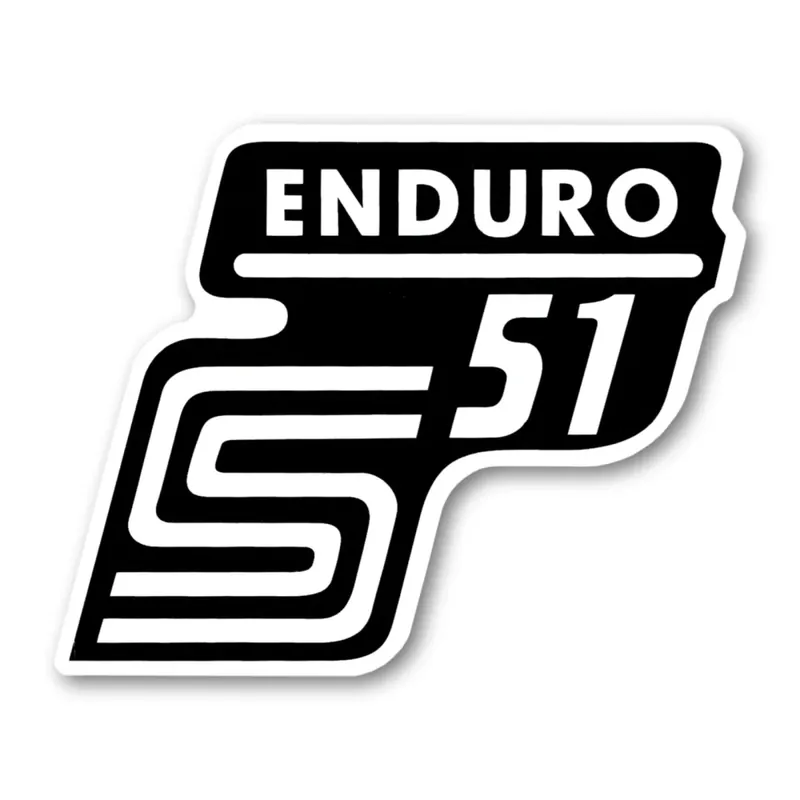 Nálepka schránky "ENDURO", BÍLÁ (MZA) - Simson S51 | Cena od výrobce