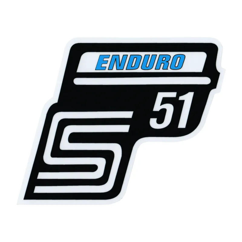 Skvělá nabídka - Nálepka schránky "ENDURO", MODRÁ - Simson S51