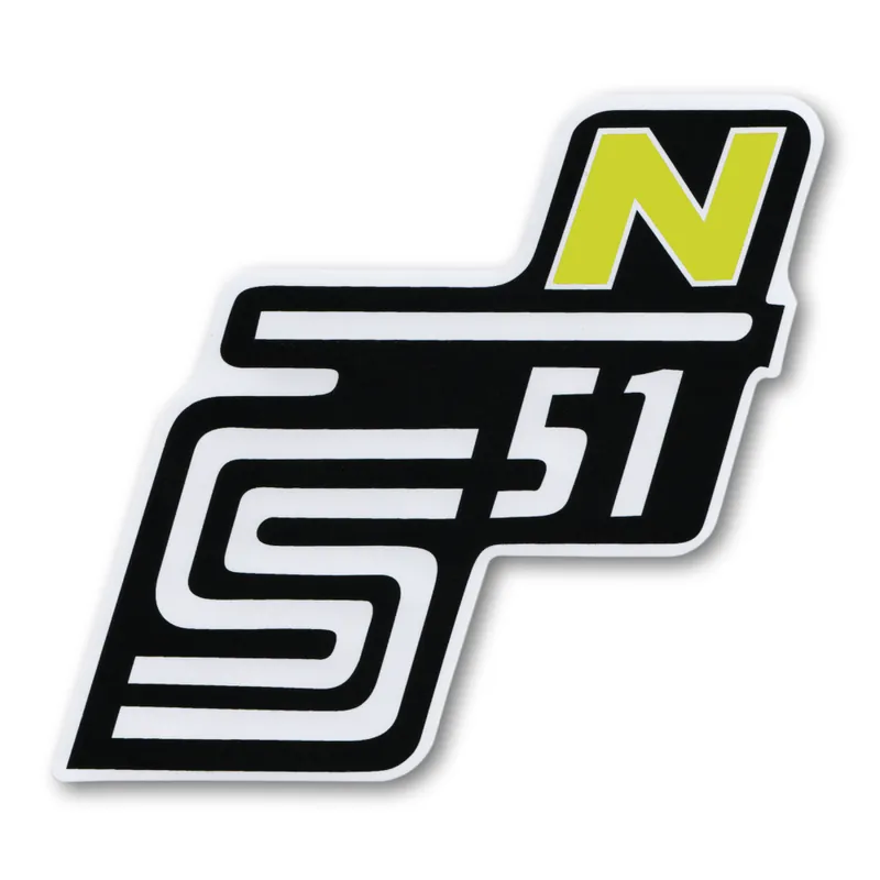 Nově k dispozici | Nálepka schránky "N", ŽLUTÁ - Simson S51