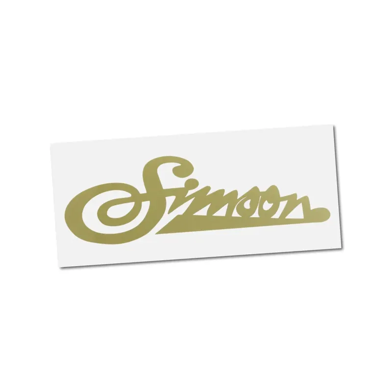 Nálepka Simson (psaný nápis), ZLATÁ (1 ks) | Premium