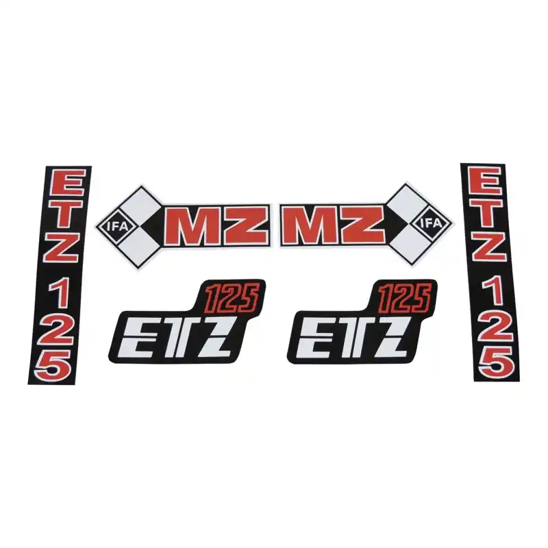 Oblíbený u zákazníků | Nálepky, sada (IFA) - MZ 125 ETZ