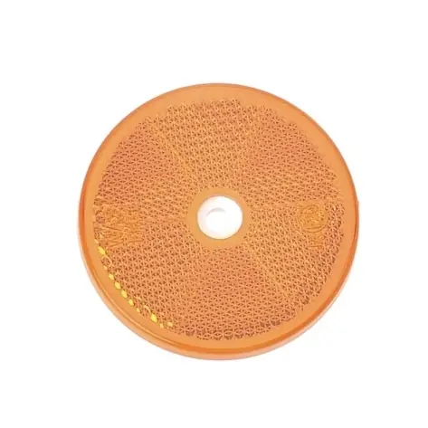 Odrazka 61mm (kulatá) ORANŽOVÁ, na šroub - UNI | Objednat online
