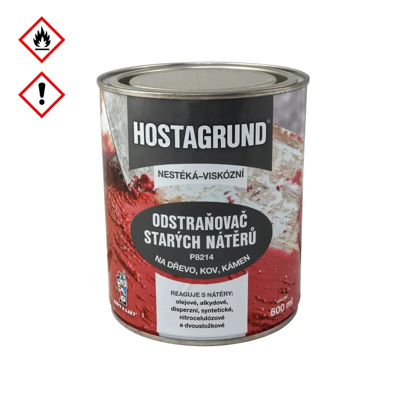 Doprodej zásob | Odstraňovač starých nátěrů P8214 (HOSTAGRUND) 600ml