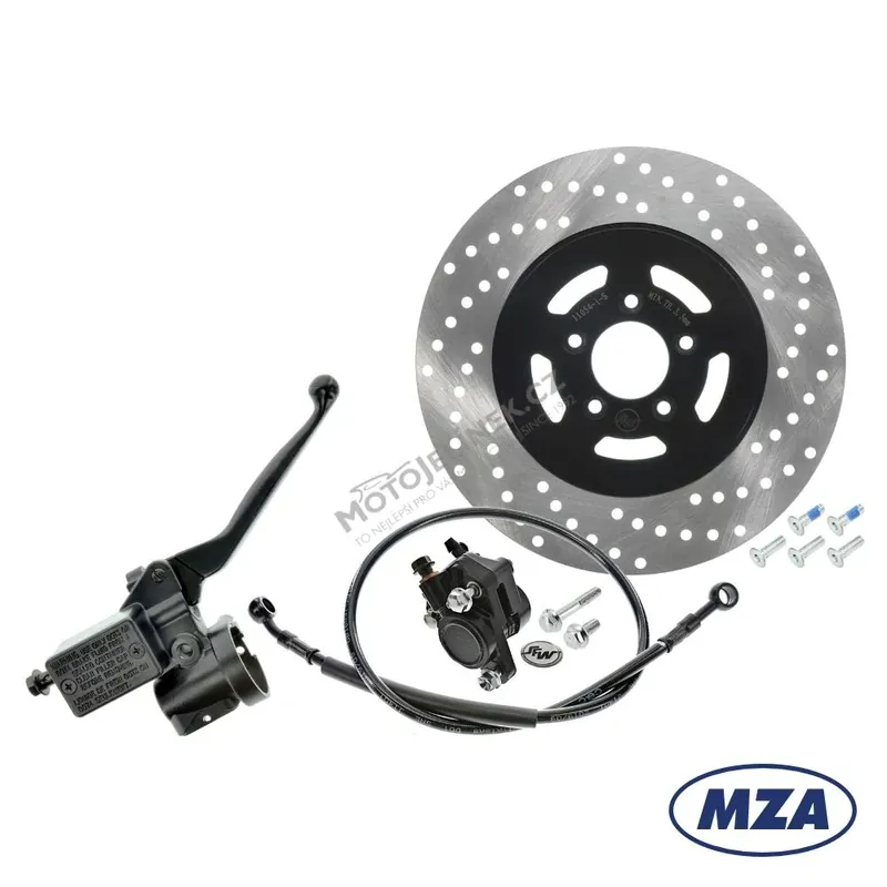 Ušetřete více - Sada kotoučové brzdy, hadice 720mm (MZA) - Simson Elektronik
