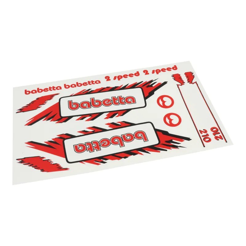 Sada nálepek (babetta), ČERVENÁ - Babetta 210 - Výhodná koupě