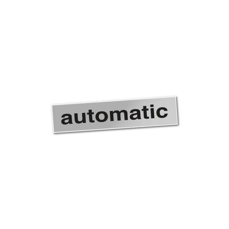 Jen tento týden | Samolepka "automatic", STŘÍBRNÝ PODKLAD - Babetta (1ks)