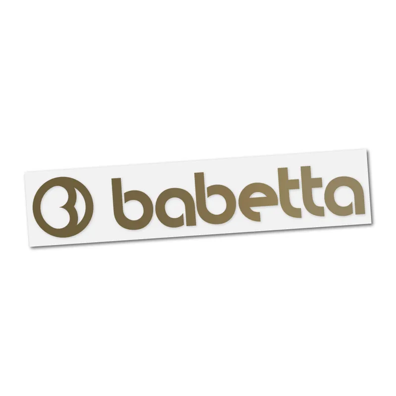 Samolepka nádrže Babetta (nápis), ZLATÁ (1ks) | Ihned k dispozici
