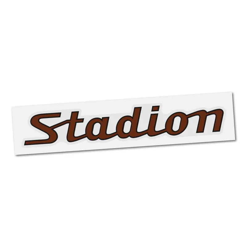 Samolepka Stadion (nápis), HNĚDÁ (1ks) | Akce končí brzy