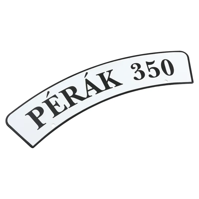Výprodej - SPZ tabulka na přední blatník s nápisem - Pérák 350