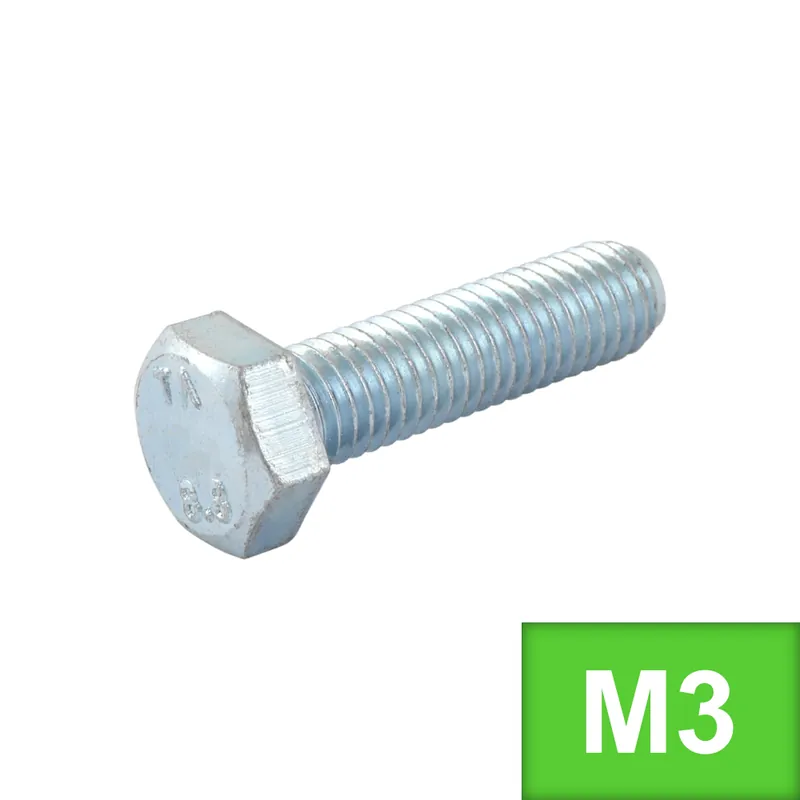 Šroub šestihranný M3 x 12 (DIN 933) Zn - Právě v prodeji