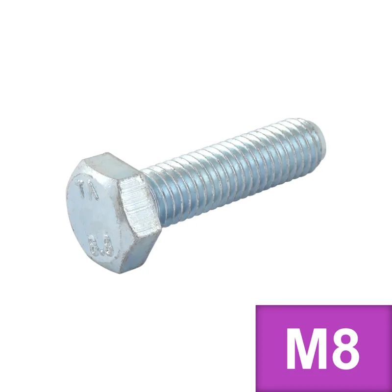 Jen pár kusů | Šroub šestihranný M8 x 90 (DIN 933) Zn