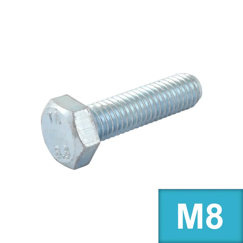 Nejlepší cena | Šroub šestihranný M8x25x1 (DIN 961) Zn