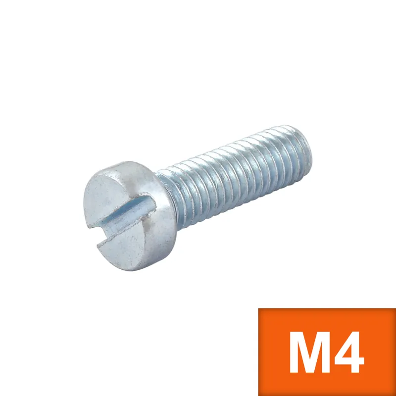 Šroub VH - drážka M4 x 10 (DIN 84) Zn - Prémiová kvalita