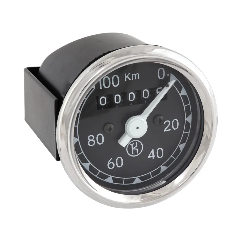 Tachometr (100km/h), "K" černý podklad, č.7 - ČZ 125/150, ČZ 501 - Do vyprodání zásob