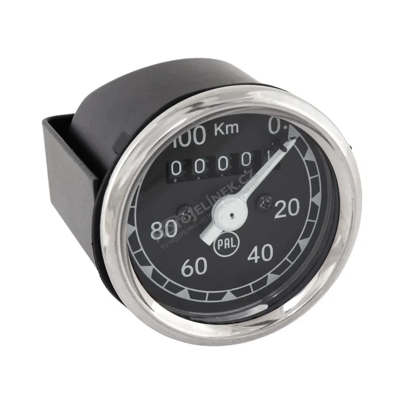 Objednat nyní | Tachometr (100km/h), "PAL" černý podklad, č.6 - ČZ 125/150, ČZ 501