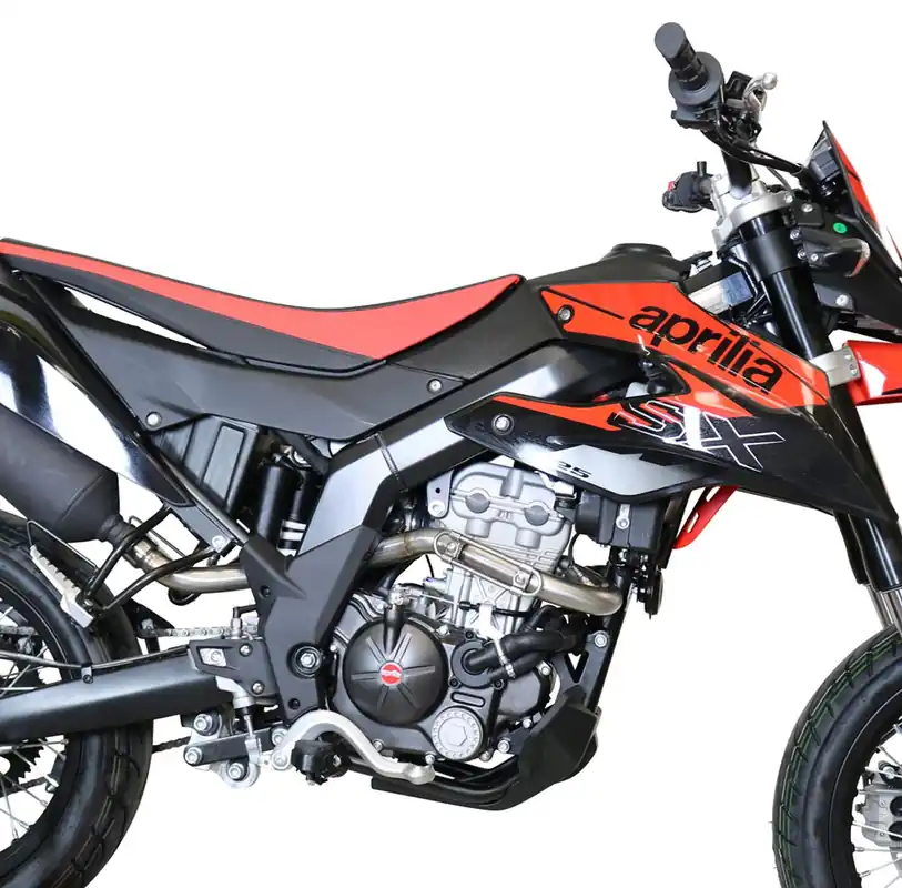 Časově omezená nabídka | Svod bez katalyzátoru GPR A.75.DECAT Broušená nerezová ocel pro APRILIA RX 125 (>2008) 2021-2024